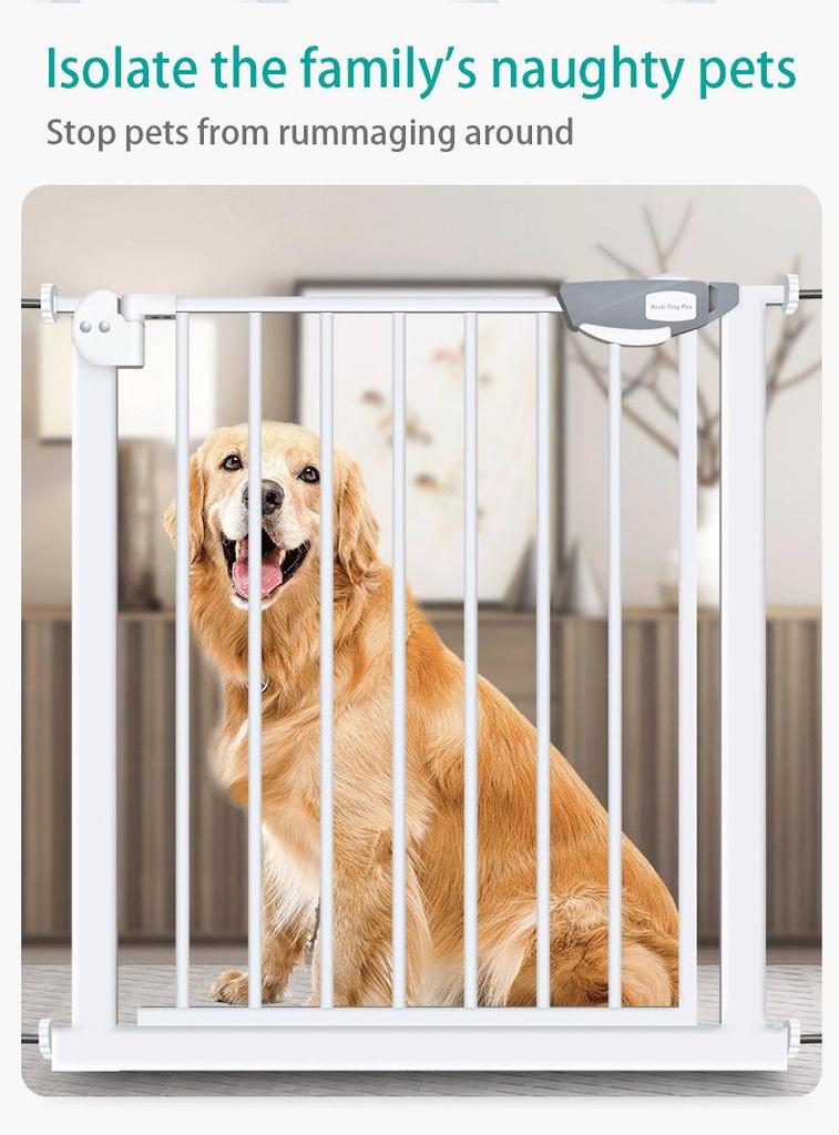 Safety Gate for Babies & Pets: Stairwell & Hallway Barrier Enclosure