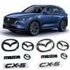 Plastic Car Front Trunk Emblem for Mazda CX-5 CX5 Steering Wheel Badge 3D Body Replaced Sticker Rear Tail Refitting Decoration NT1
