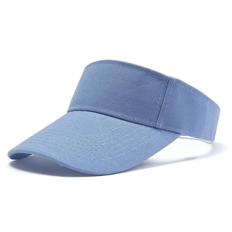 European & American Solid Color Summer Visor Cap - Sun Protection Baseball Sports Hat.