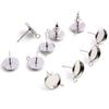 ( Kein Verblassen ) 6mm 8mm 10mm 12mm 20 Stück Edelstahl Vertikal hängende Ohrstecker, Ohrstecker Rohling/Basis, Passend für 6-12mm Cabochons,
