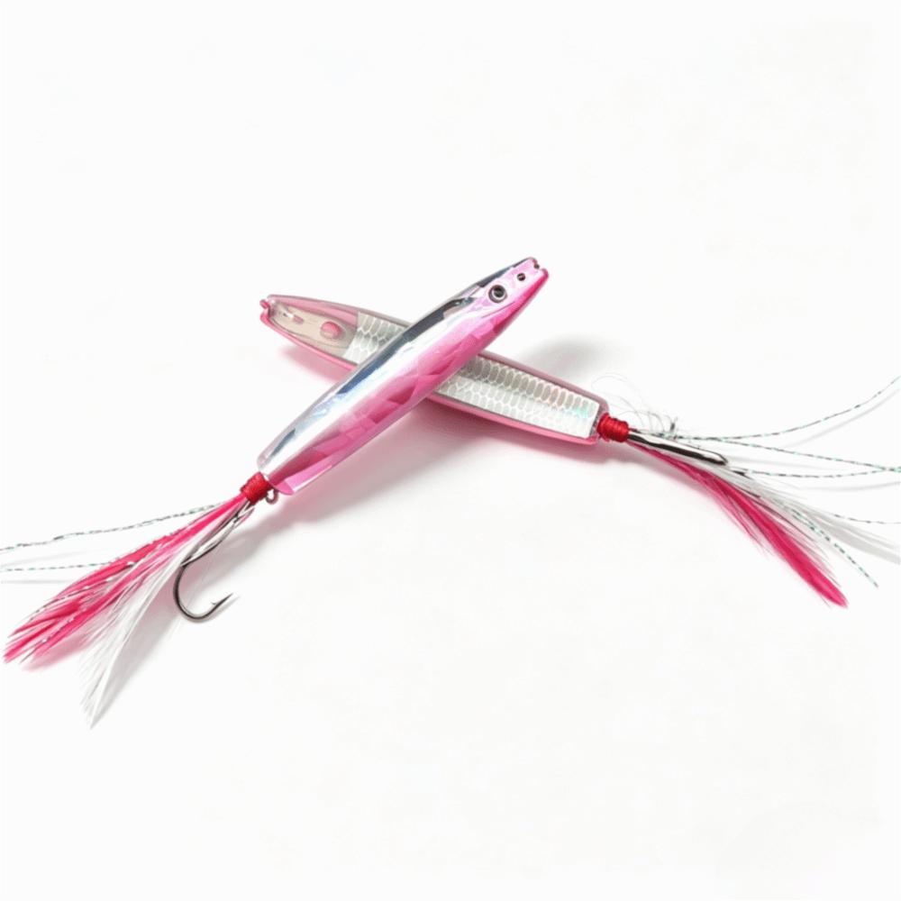2pcs Bow Horn Matel Jig Bait Metal Cast Artificial Bait Slow Shaking Surface Bait Sea Fishing