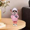 Yousheng 1/4Pcs Dog Figurines Doll Halloween Resin Ornament Standing Puppy Toy Outdoor Decor Fairy Garden Accessories