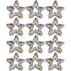 Laser Cutout Star Hair Clips Girl Ponytail Claw Shark Clip Back of Head Hair Accessories