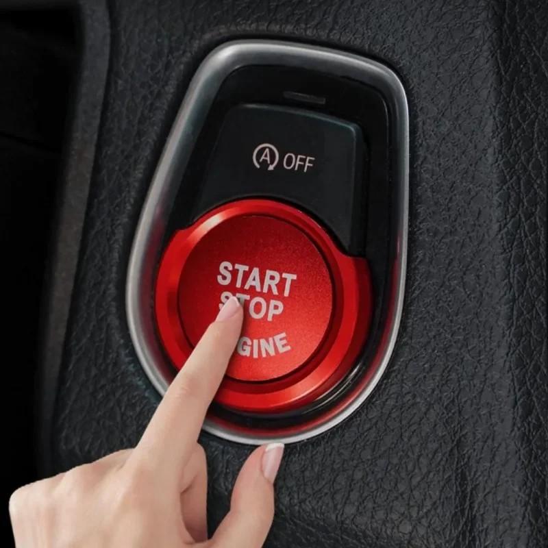 Car Start Stop Engine Button Cover for BMW Series 1 3 4 5 GT X1 X2 X3 X4 Aluminum Ignition Ring Trim Interior Decor Accessories