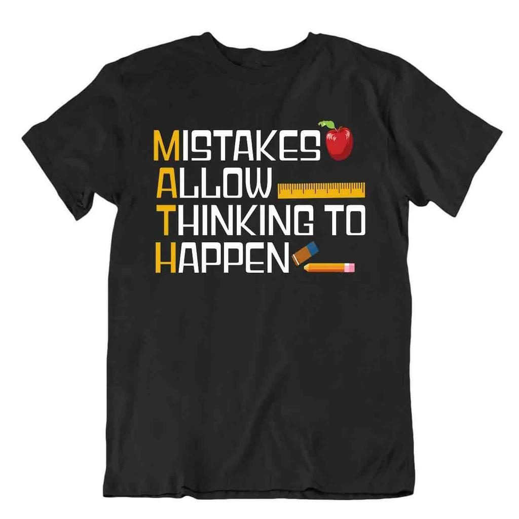 Math Mistakes Allow Thinking To Happen T-Shirt Geek Science Smart Shirt