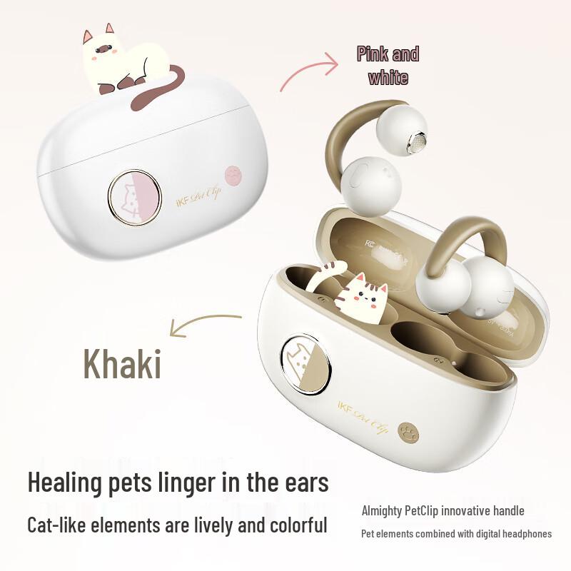 iKF Pet Clip Open-Ear Clip Bluetooth Earbuds