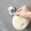 Modern Minimalist Stainless Steel Suction Cup Hook For Bathroom Wall Decor