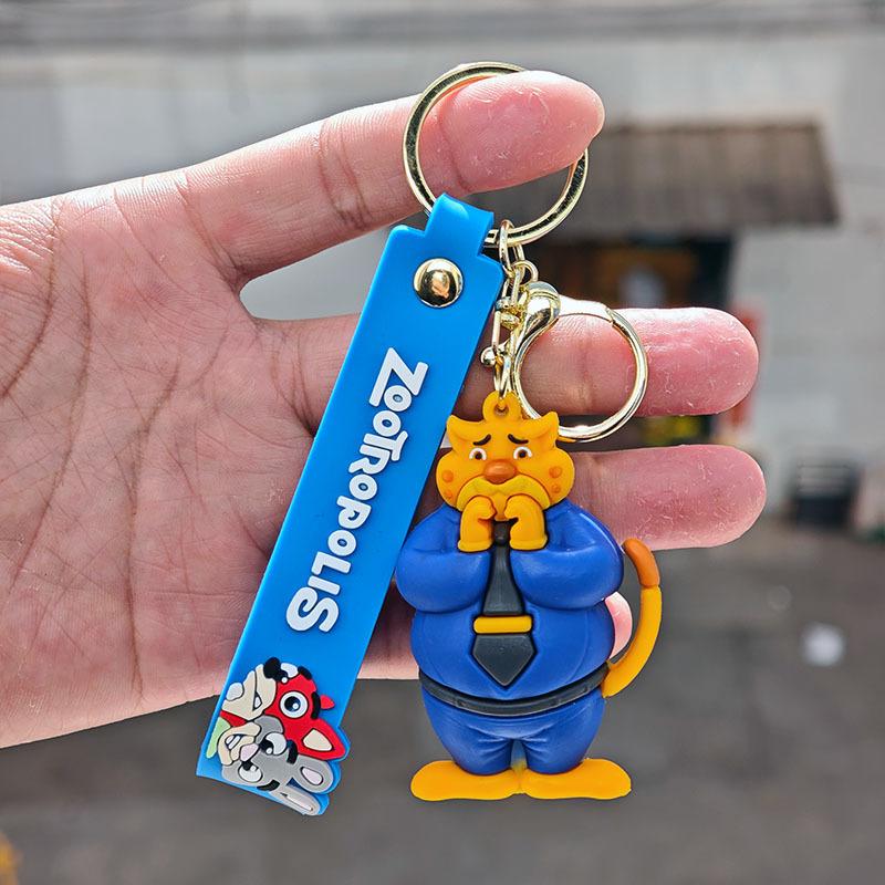 Cartoon Zootopia Keychain Cute Couple Bag Charm Car Keychain Promotional Gift