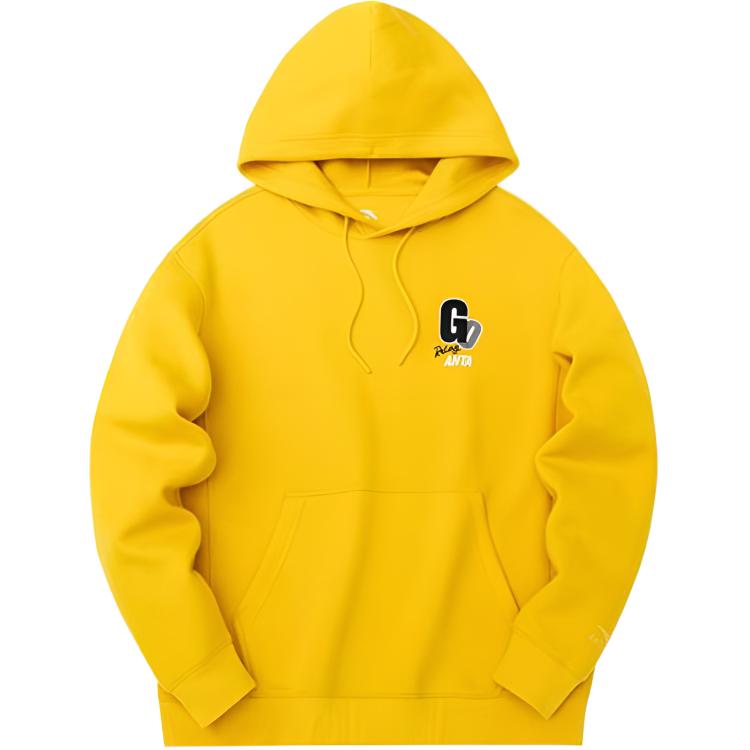 

Anta Life Series Толстовка с капюшоном с геометрическим узором и буквенным принтом Мужские топы Желтый 152318704-3 3XL