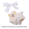 2 Pieces 15cm 17cm Girl Doll Clothes Clothing, Bowed Headdress Decor, Pendant Rompers Set