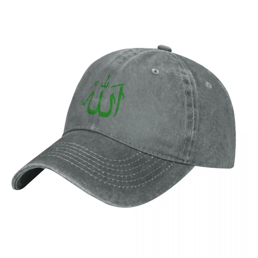 Islamic Calligraphys Baseball Cap Allahu Akbar Street Style Men Washed Trucker Hat High Quality Casual Tennis Baseball Caps Gift