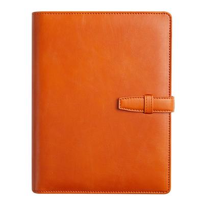 Stylish Planner Notebook Ring Memo Pad Schedule Book Planner Cover Business Planner V.for.M 6-hole (A5 Size, Orange)