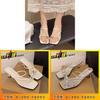 Water Diamond Style Toe Post Slide Sandals For Women Summer Fashion With Rubber Sole