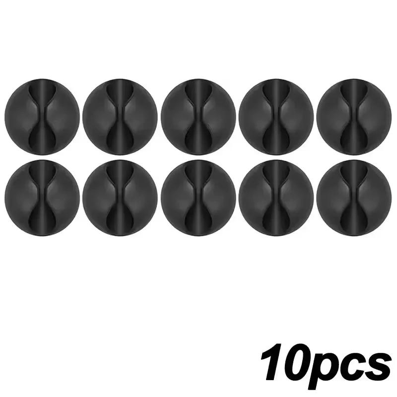 Desktop Cable Clips Portable Adhesive Cable Management Charger Wire Holder Clips Cord Organizers for Home Office Car Nightstand