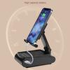 Mobile Phone Holder with Wireless Bluetooth-compatible Speaker Telescopic Great Load Bearing Anti-skid Bottom