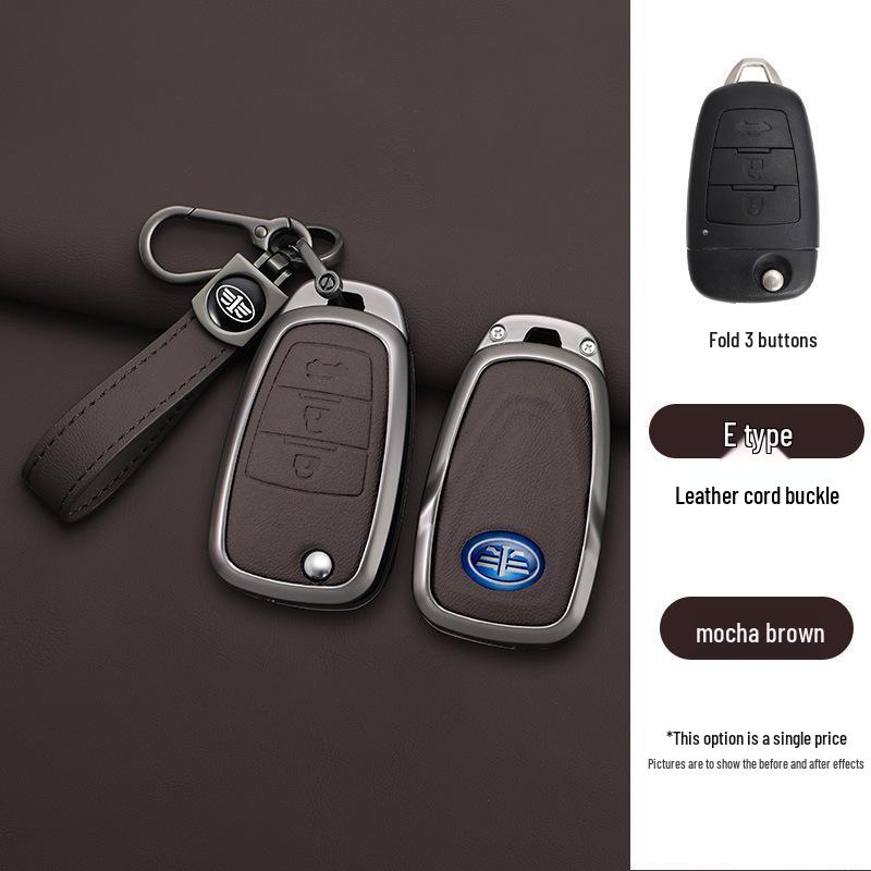 13-18 FAW Besturn X80 Smart Folding Key Cover with Metal Shell