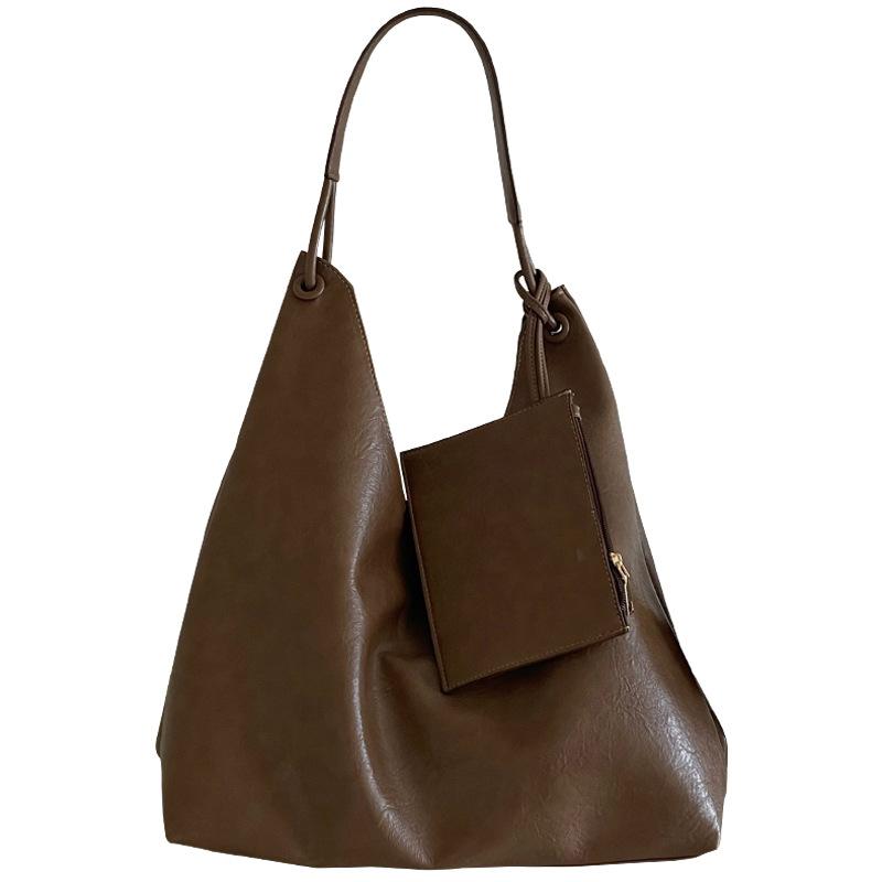 New Autumn and Winter Ins Casual Versatile Commuting Large Capacity Soft Pitot Bag Student Class Shoulder Bag Women