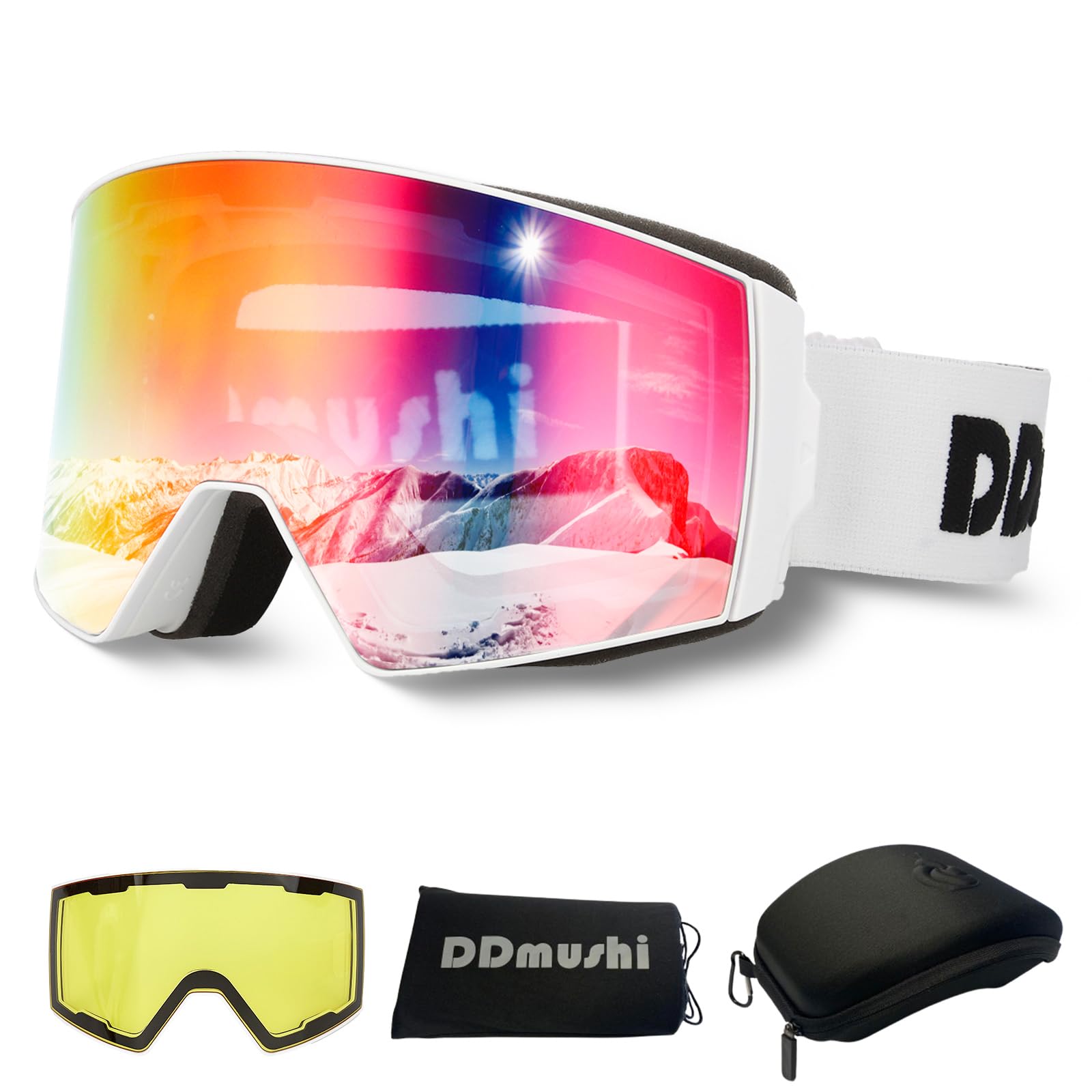 

Сноуборд Лыжи Магнитная Линза Двойной Широкий Обзор Плоскость Совместимость С Совместимость С Sunny Night Game Жесткий Чехол Сноуборд Японские [DDmushi] Очки,