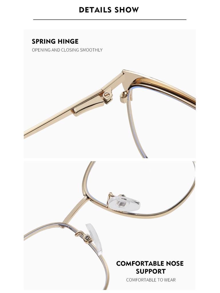 Trendy Cat-Eye Glasses for Women with Anti-Blue Light and Anti-Radiation Prescription Lenses