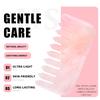 Custom Logo Engraved Portable Rose Quartz Gua Sha Massage Comb Water Resistant Skin-Friendly Fashion Home Use Fast Delivery for
