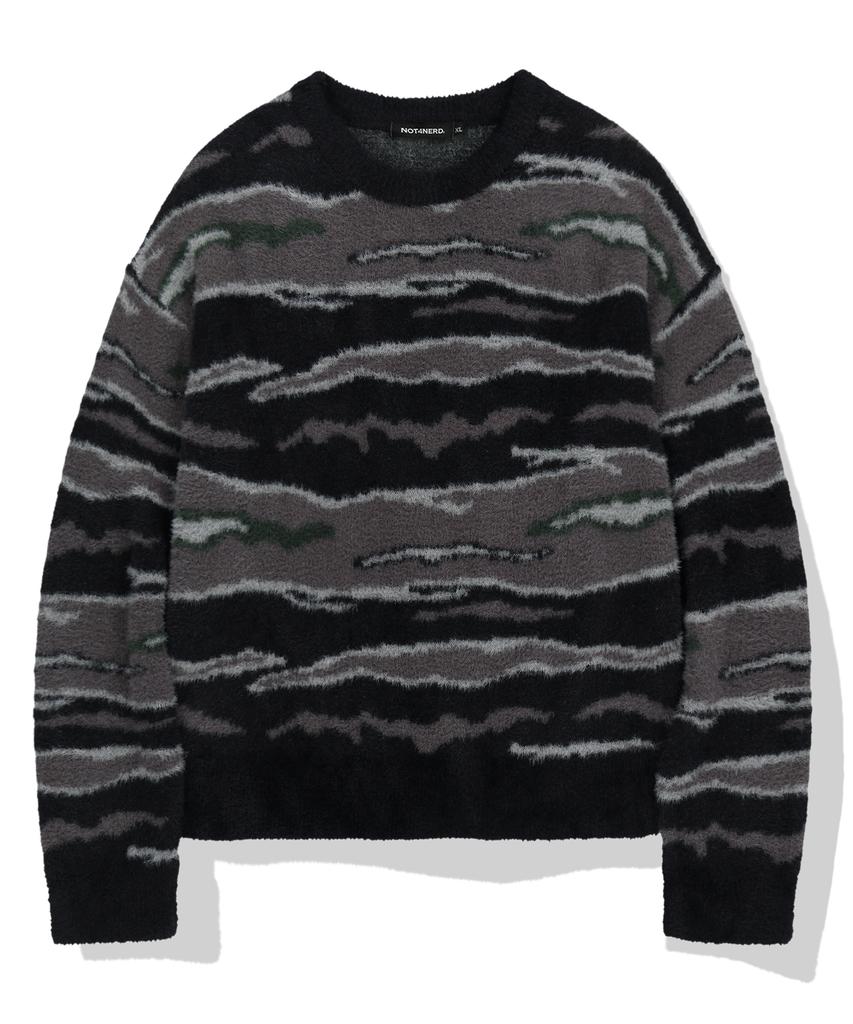 NOT4NERD Night Mist Mohair Knit - Black