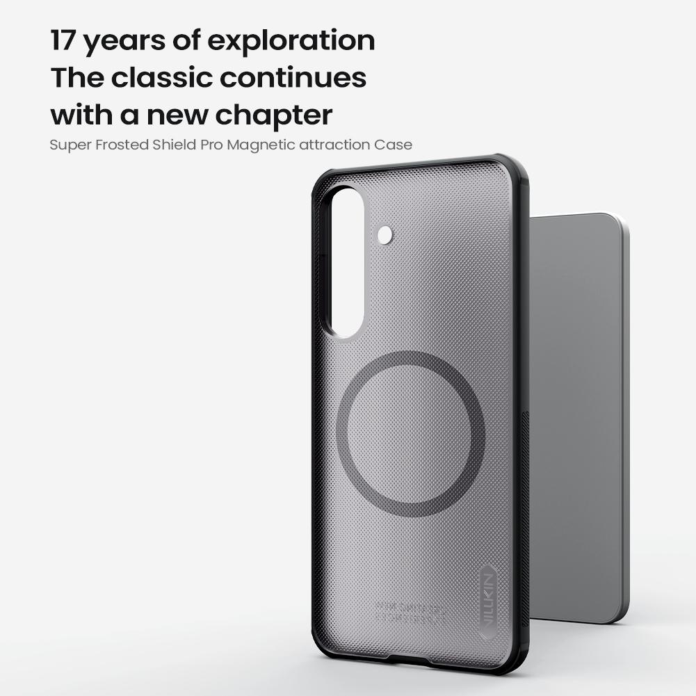 Für Samsung Galaxy S25 FE Handyhülle Nillkin Super Frosted Shield Pro Magnetische Harte PC+TPU Schale Stoßfeste Rückabdeckung