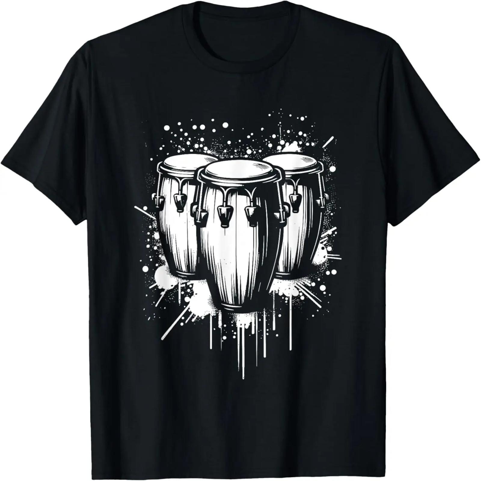 Splash Art Conga Congas Drum Drummer Drum Musician T-Shirt S