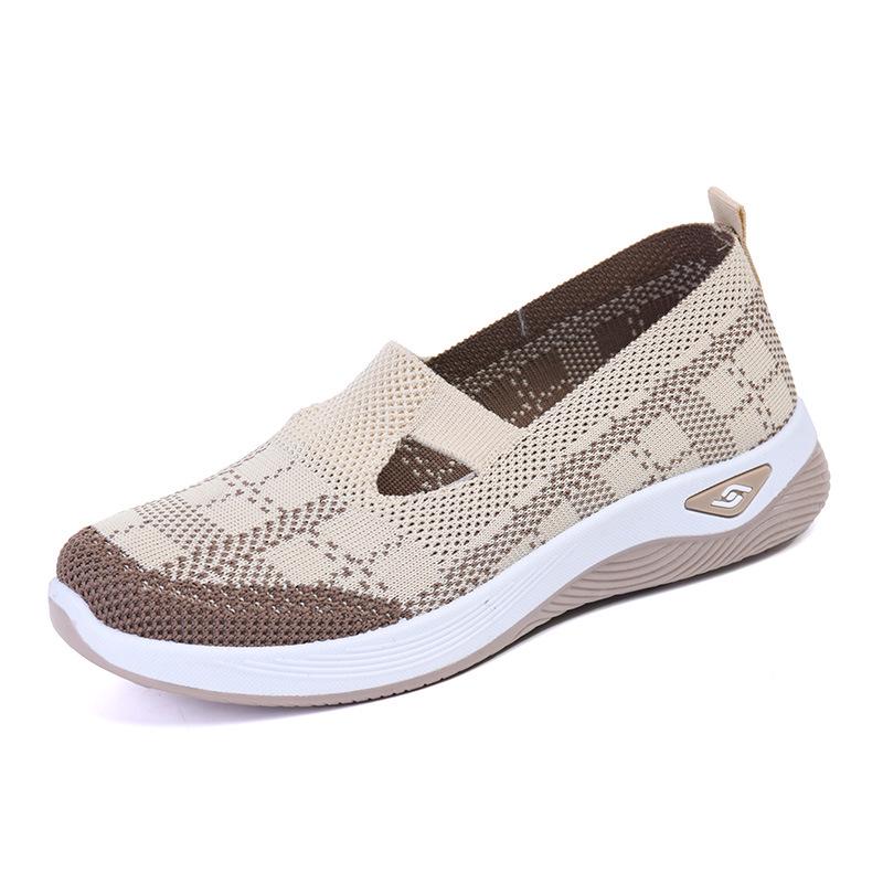 Summer Women's Anti-Slip Breathable Lightweight Shoes for Middle-Aged and Elderly Moms