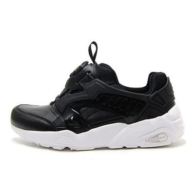 Disc Blaze Leather Comfortable Shock Absorption Support Mid-Top Lifestyle Casual Shoes Unisex Casual Shoes Black White 361979-01