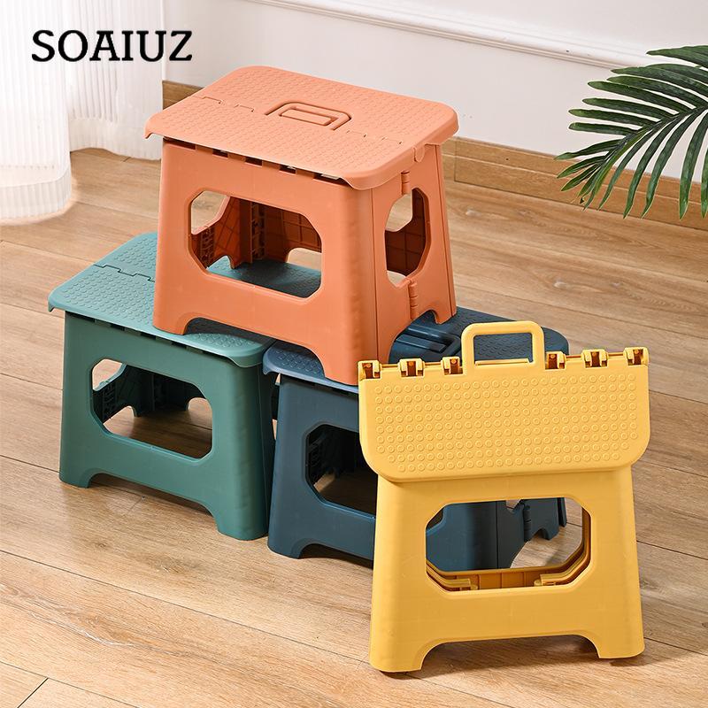 Modern Simple Outdoor Portable Plastic Bench Small Stool Folding Stool