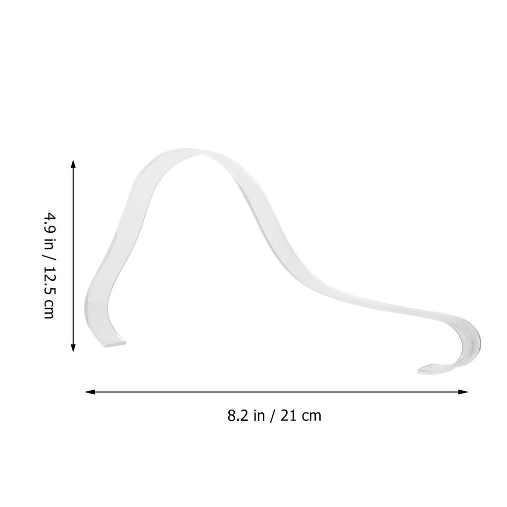 NUOLUX Acrylic Shoe Trees, 5-Piece Set, 12.5x21cm, Clear, for Sandal Support, Shoe Storage, Shoe Trees, and Display Inserts