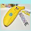 Bananen-Federmäppchen Plüsch-Aufbewahrungstasche Große Kapazität Kreatives Geschenk Für Schüler