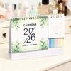 2026 Desk Calendar Small Standing Flip Desktop Calendar Jan. 2026 - Dec. 2026 12 Months Calender with Sticky Note And Memo Pages for Home School