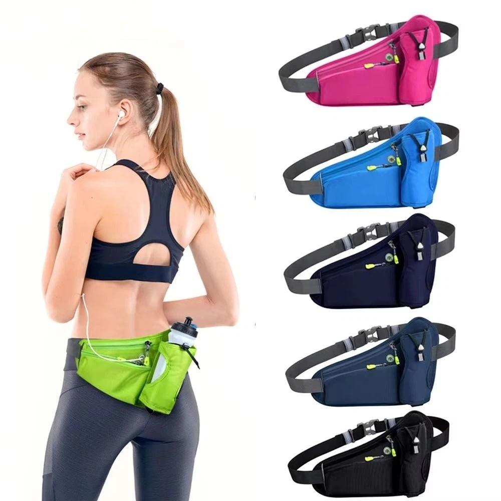 Adjustable Strap Cell Phone Pouch Reflective Design Running Waist Belt Bag  Travel