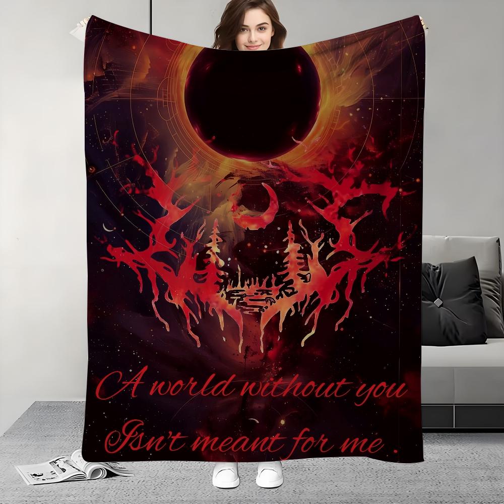 L-Lorna Shore Rock Band Music Blanket Design Lightweight  For Dorms, Naps, Living Room, Office,Sofa,All-Season