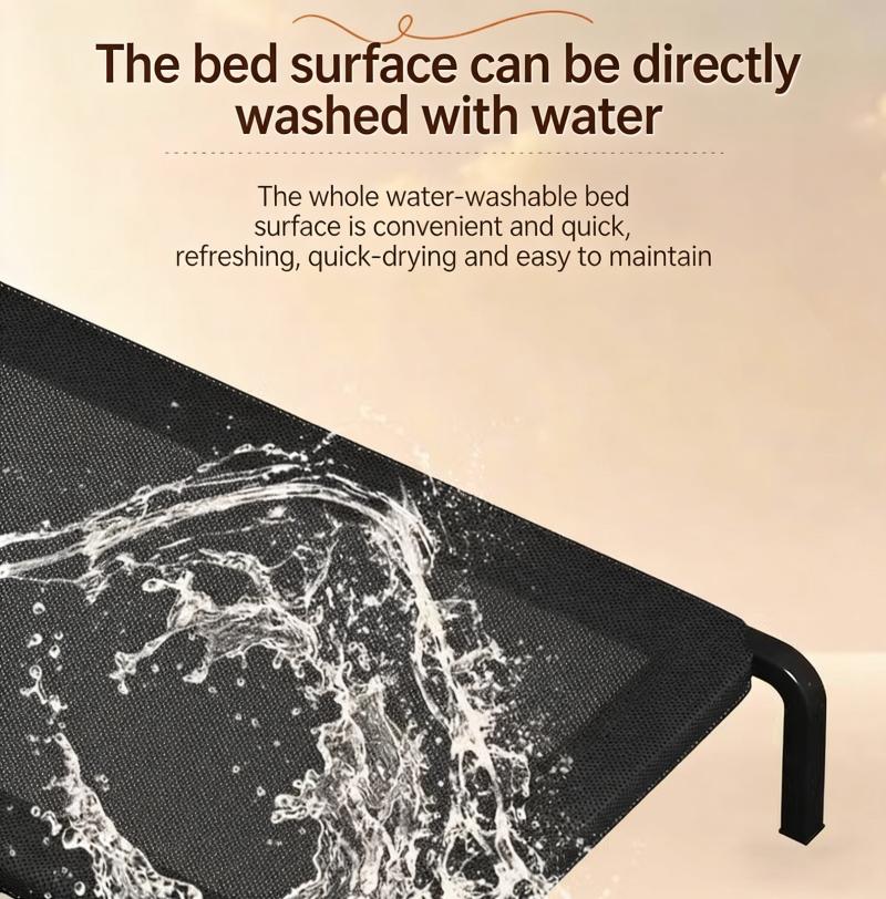 Elevated Dog Bed, All Season Pet Cot, Moisture-Proof, for Large & Small Dogs, Pet Sleeping Mat