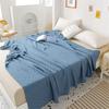 Soft Cozy 100% Cotton Throw Blanket Wide 100cm/150cm/180cm/200cm Plain Knitted Sofa Bed Cover Bedspreads Home Decor Thin Blanket