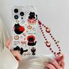Cute Black Cat Chain Case For Huawei Honor 400 200 Pro 600 90 Lite X5C X7D X8D X9D X6B X8B X7B X9B X5B X6C X8C X6A X8A X7A X9C