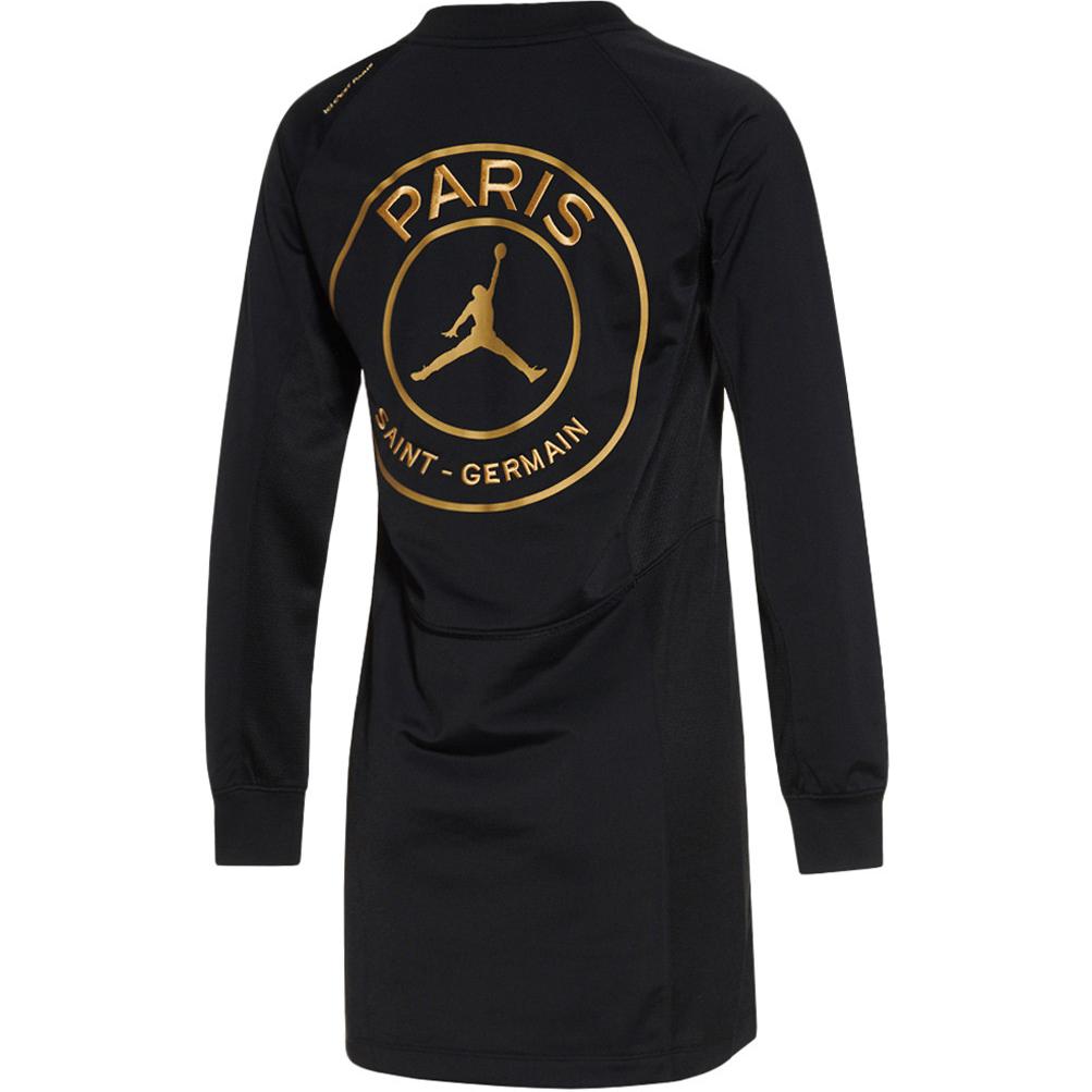 Jordan Comfortable Round Neck Pullover Letter Logo Printed Midi Long Sleeve Dress Women dresses Black CW3930-010