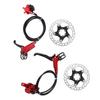 Bicycle Brake Cooling Disc Floating Ice Rotor Strong Braking Bike Hydraulic Disc BrakeRed