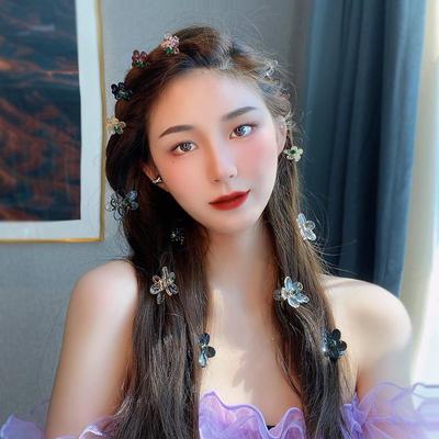 Korean Cute Mini Pearl Flower Hairpin - Small Clip for Women’s Bangs