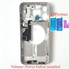 Para iPhone 15 Pro Max Moldura Intermediária com Cabo Flexível de Volume e Energia Chassis com Botões Laterais Peças de Reparo