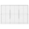Gabion with Lid 300 X 50 X 200 Cm Galvanized Iron