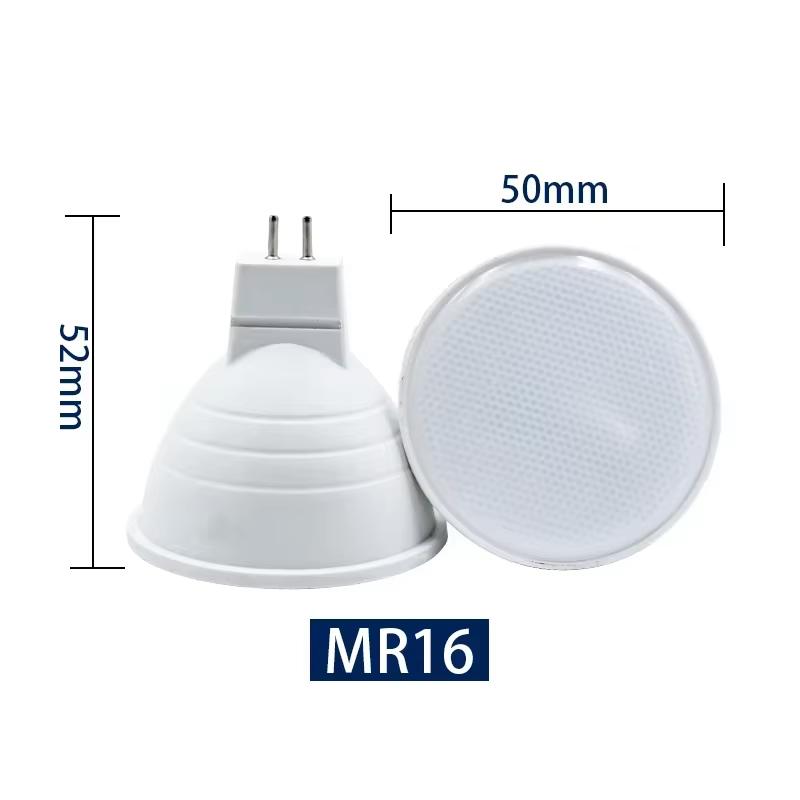 180° Degree Wide Beam Dimmable LED Spotlights Acrylic+Aluminum 6W GU10 MR16 220V 230V 240V Bedroom Table Lamp Bulbs White Spot