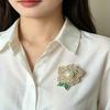 Trendy New Flowers Women Brooch Luxurious High-End Floral Pearl Pins Fashion Female Party Coat Dress Scarf Accessories Jewelry