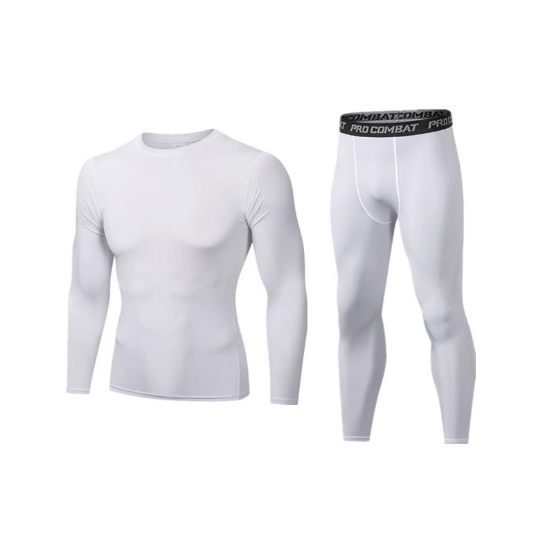 

Children s Autumn-Winter Quick-Dry Compression Set: Breathable Long-Sleeve Top & Pants for Men s Sports, Fitness, and Running. 30 (approx. 80 lb) білий