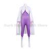 Zero Starting Life in Another World Emilia Cosplay Kompletní sada Fialový těsný overal Plášť Halloweenská párty Outfit pro jevištní vystoupení