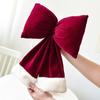 Large Red Velvet 3D Christmas Bow Pendant Ornament