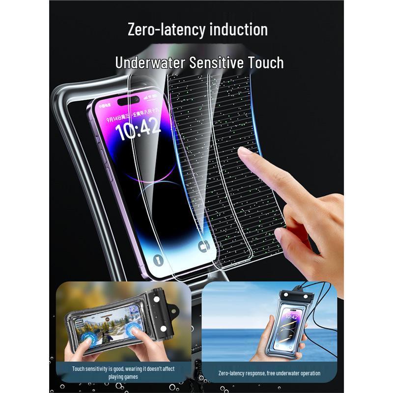 Waterproof Touchscreen Mobile Pouch: For Swimming, Rainproof, Neck Hanging, Underwater Photography, Rafting, and Travel.