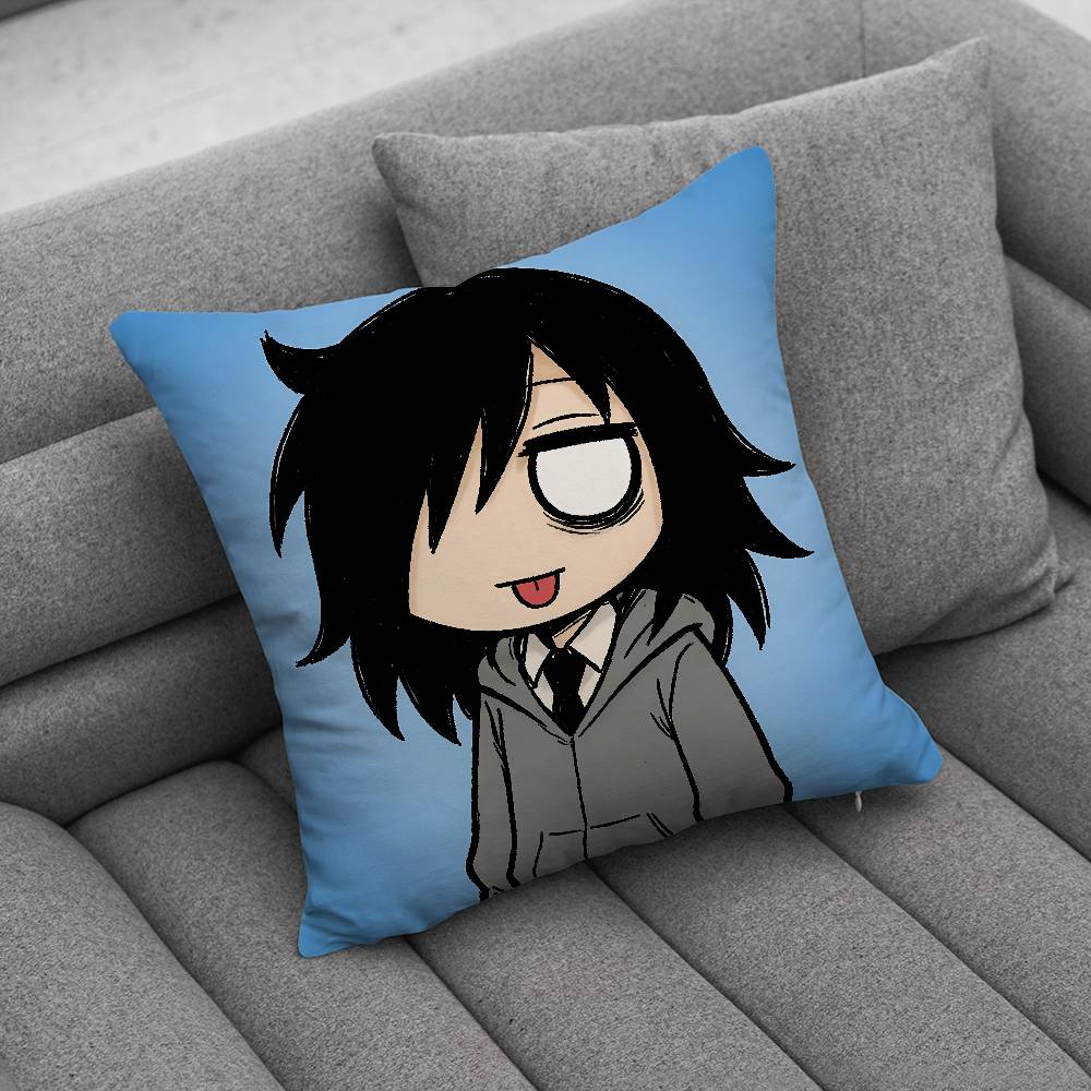 TTomoko WWatamote Kuroki Pillow Case Pillowcase Home Sofa Cushions Car Cushions Pillowcover Office Pillowshell Pillow